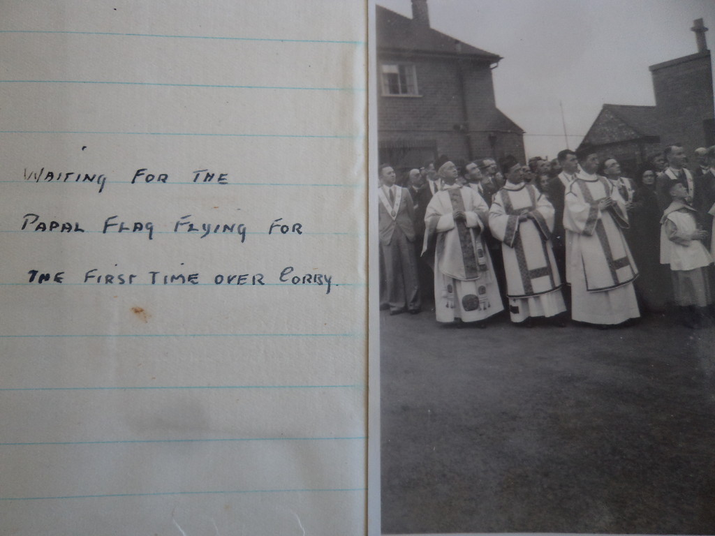 An archival page showing a church procession