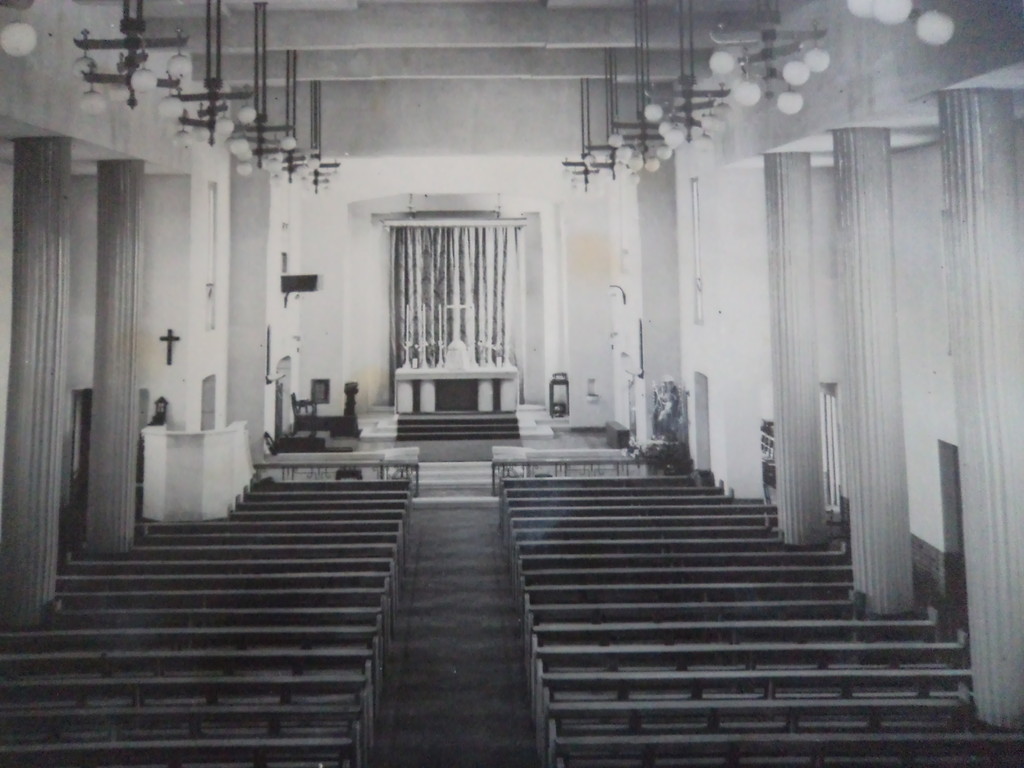 The church interior and altar