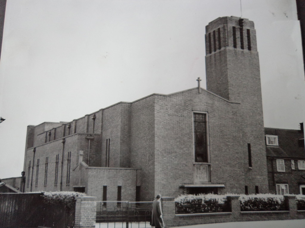 The church exterior and tower