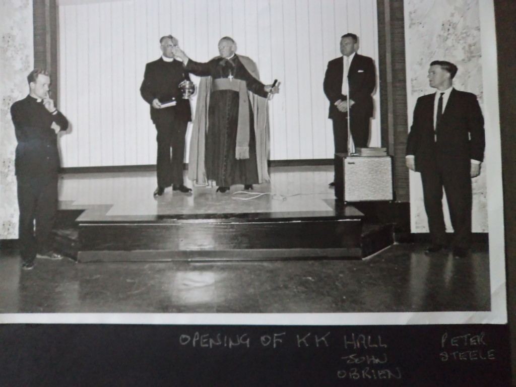 People standing together on a stage